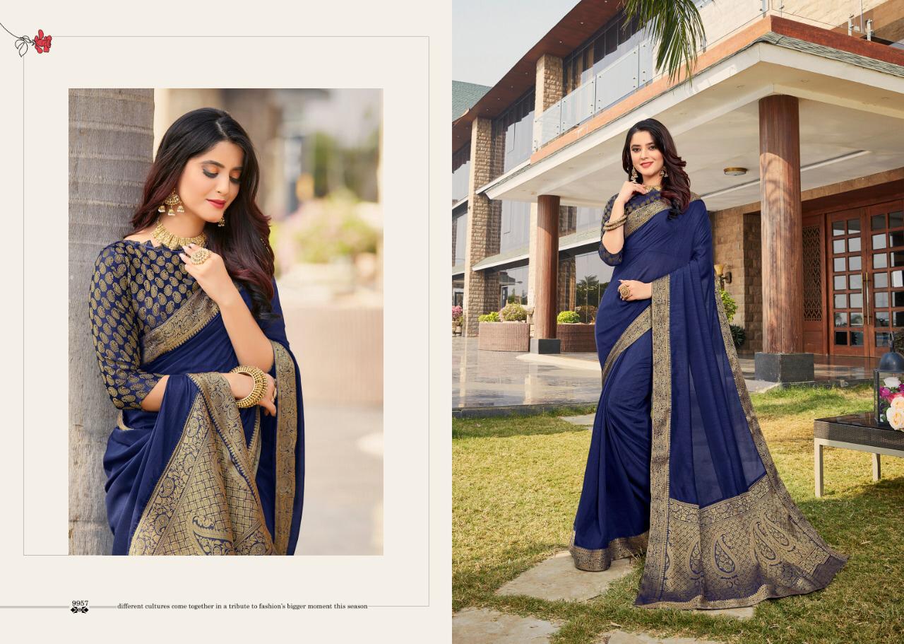 Starwalk vol 6 Designer Printed Vichitra Silk Party wear Saree Collectins